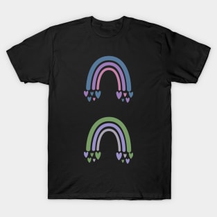 Boho Rainbows Stickers Cool Colors T-Shirt